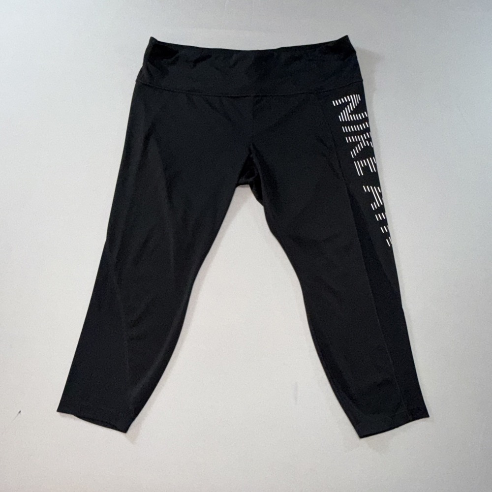 Nike Air Leggings Women's 3X Black Epic Fast Mid-Rise Crop Running Legging